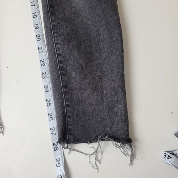 MADEWELL Mid Rise Skinny Jeans Raw Hem 27 - Picture 11 of 12
